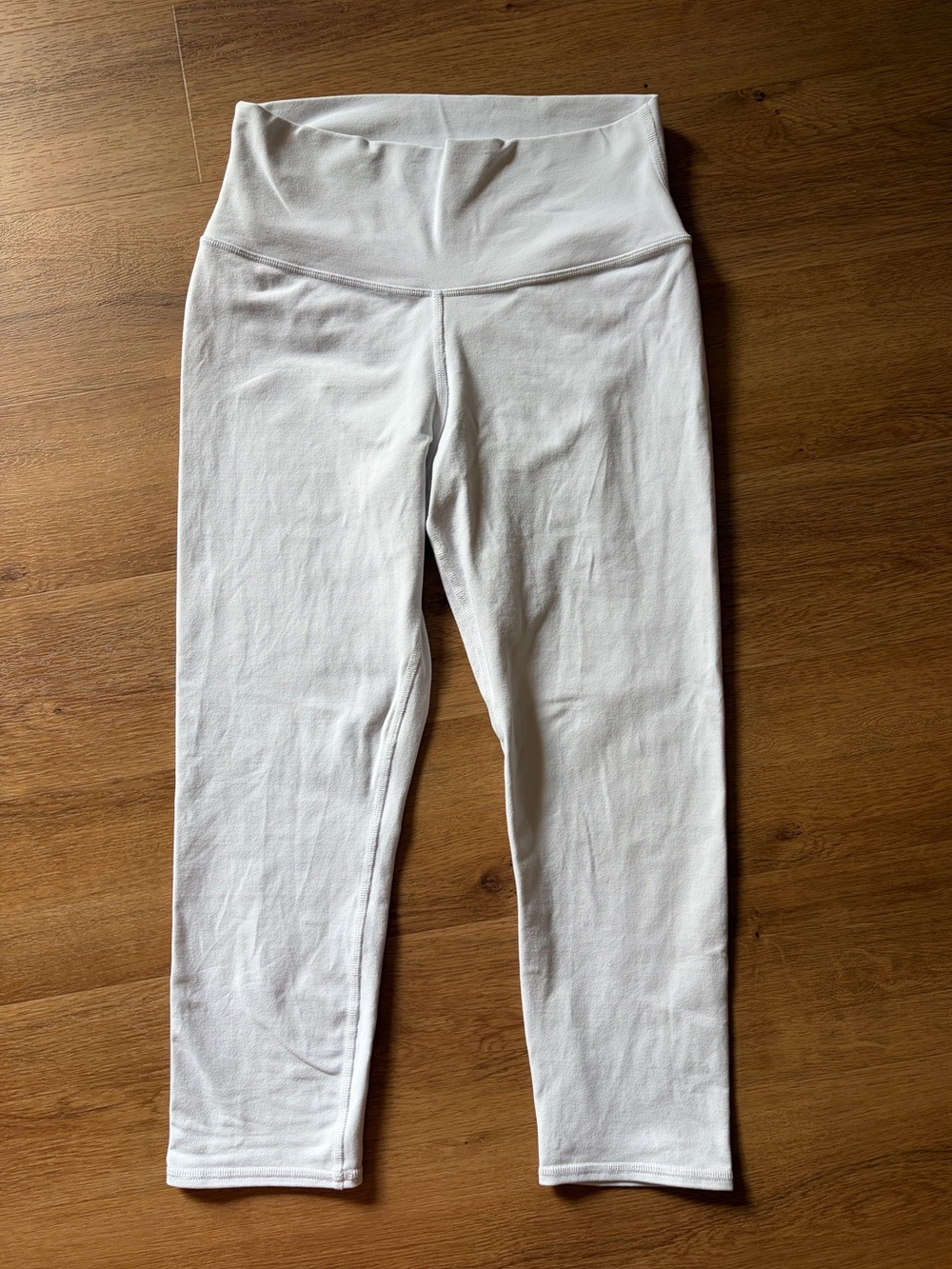 Alo Yoga White High Waist Cropped Leggings Women’s Large